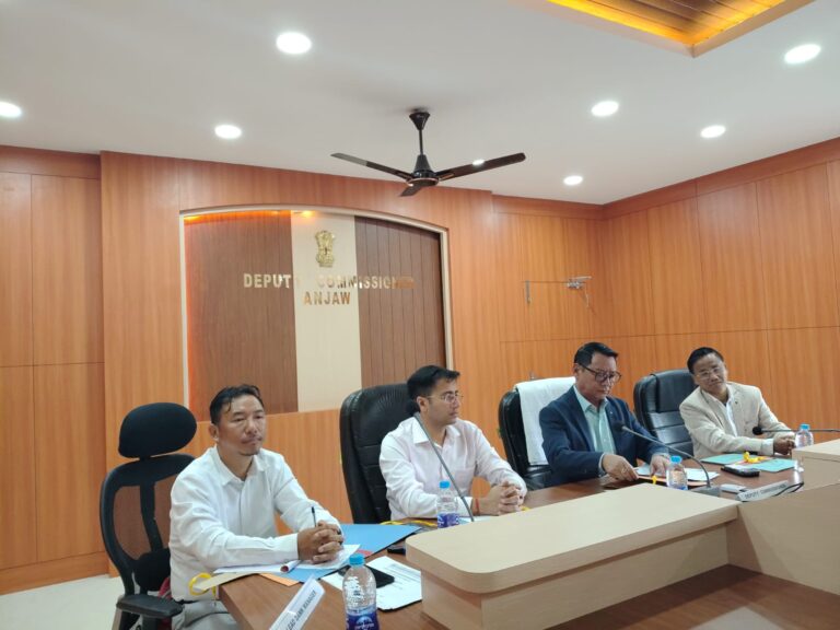 DLMC reviews development works in Anjaw, stresses timely execution
