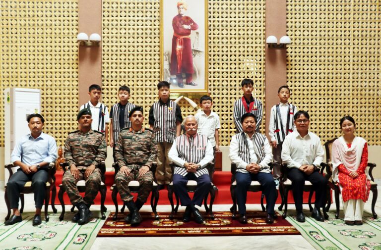 Guv motivates Kurung Kumey students selected for Sainik Schools