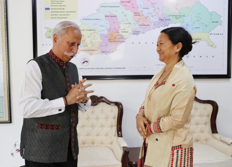NITI Aayog member Dr Joram Aniya calls on Governor