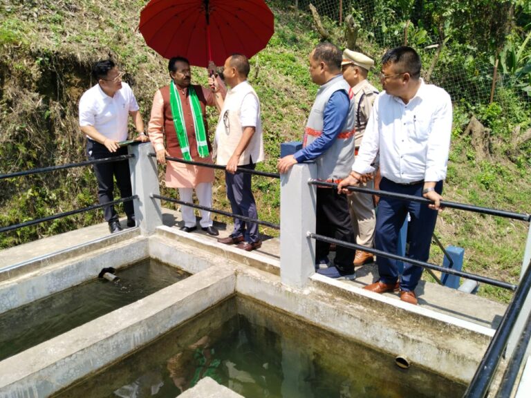 Union Minister Harsh Malhotra inspects development projects in Lower Siang
