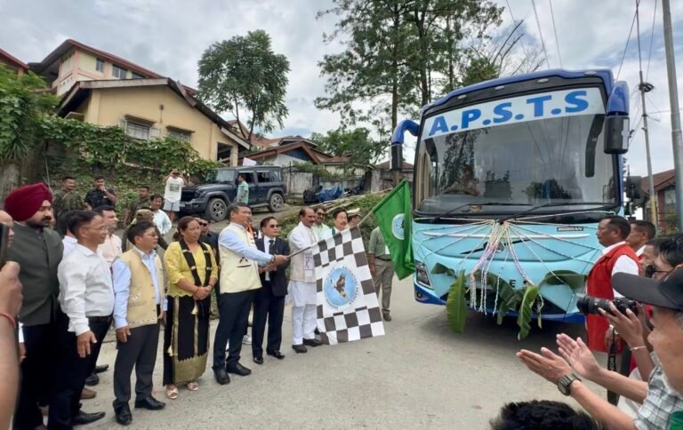Union minister flags off 3 new buses at golden jubilee function of APSTS