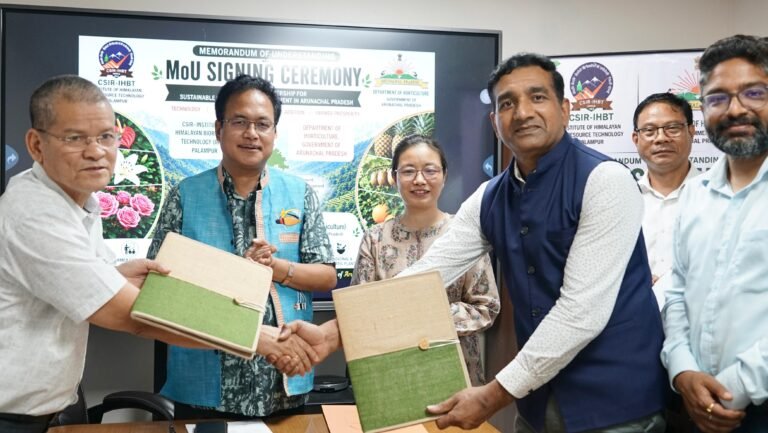 Arunachal, CSIR-IHBT sign MoU to boost horticulture and floriculture development