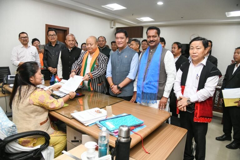 BJP’s Tai Tagak files nomination for Rajya Sabha polls