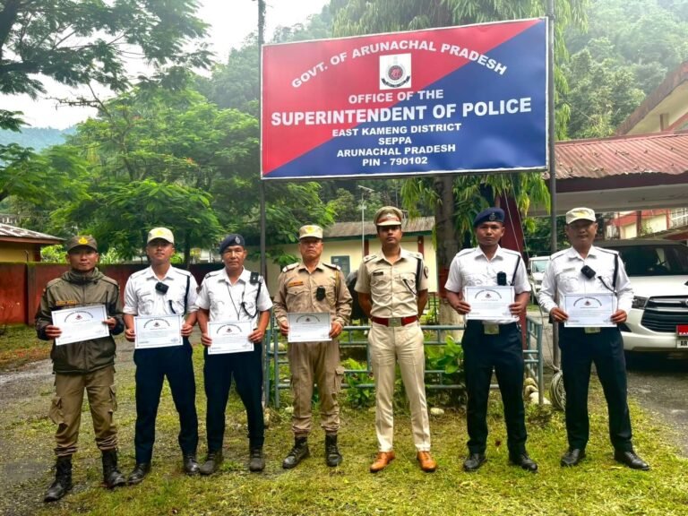 East Kameng SP honours police personnel for anti-drug operations