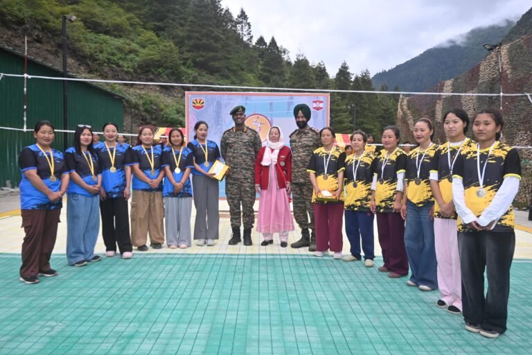 Indian Army organises volleyball tournament to promote youth engagement in Taksing