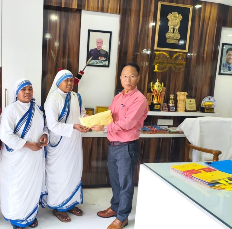 Tirap DC hands over Rs 1.22 lakh aid to Missionaries of Charity