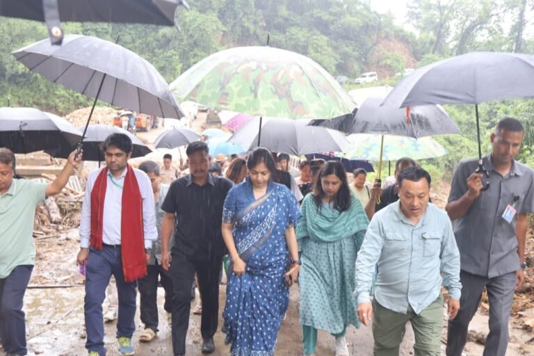 Central team assesses flood damage in East Siang, Lower Siang