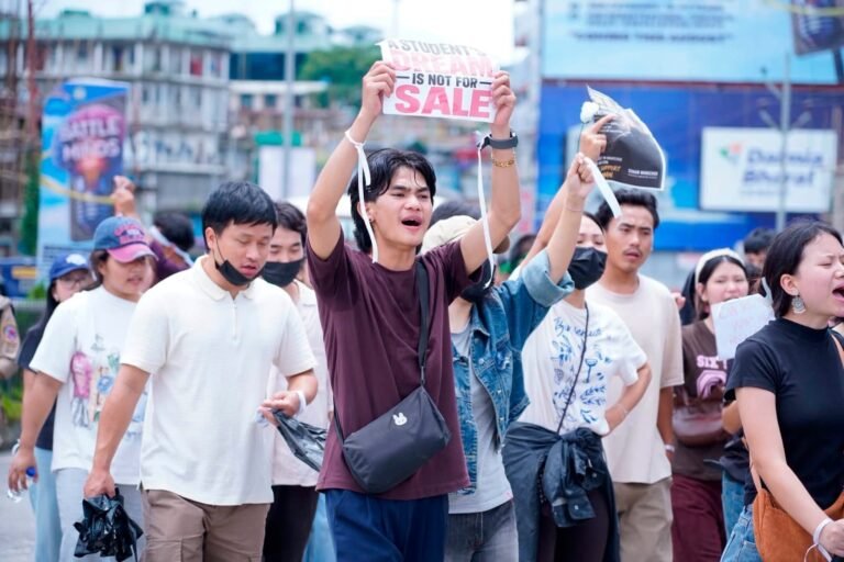 Youths organise protest rally in Itanagar in support of Wangchuk