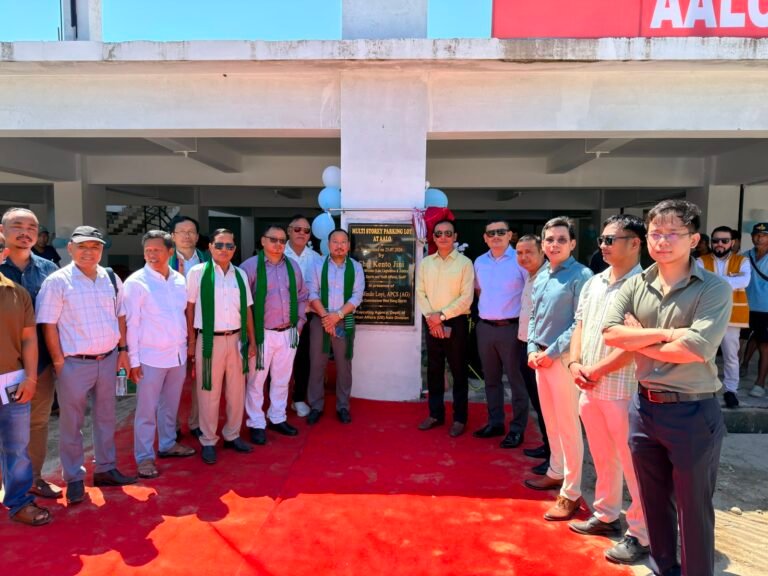 Minister inaugurates multi-level parking facility in Aalo
