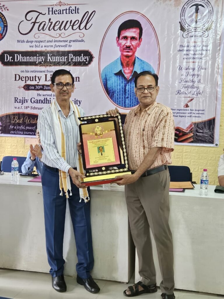 RGU bids farewell to deputy librarian Dr Dhananjay Kumar Pandey