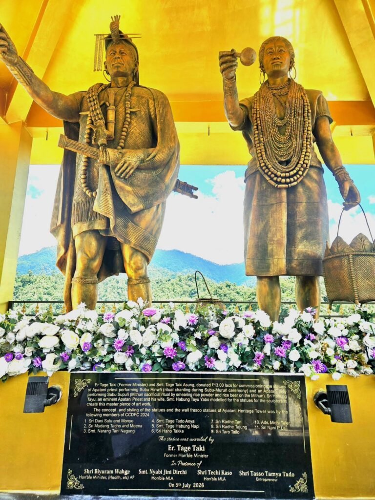 Wahge unveils Apatani Heritage Tower at Itanagar Dree Ground