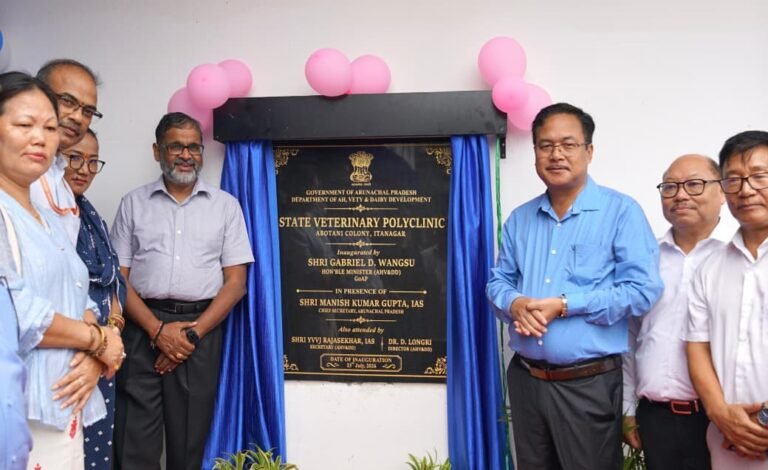 Wangsu inaugurates State Veterinary Polyclinic inaugurated in Itanagar
