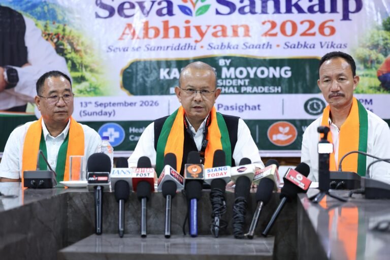 BJP announces month-long Seva Sankalp Abhiyan across Arunachal