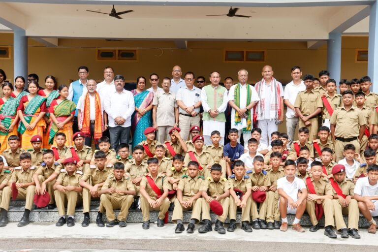 Natung visits North East Military School in Bijni