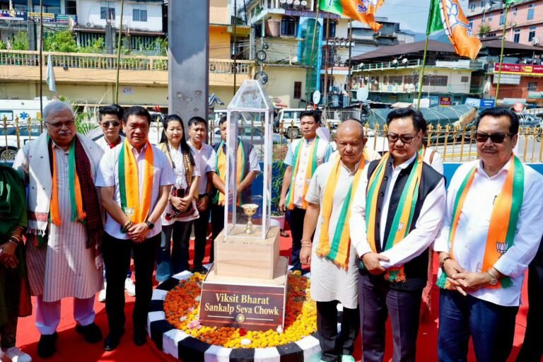 BJP holds Viksit Bharat Sankalp Sabha, Seva Jyoti Yatra across Arunachal