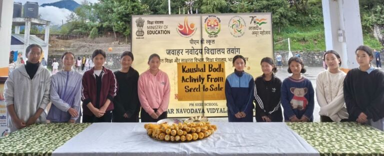 JNV Tawang students learn entrepreneurship through ‘From Seed to Sale’