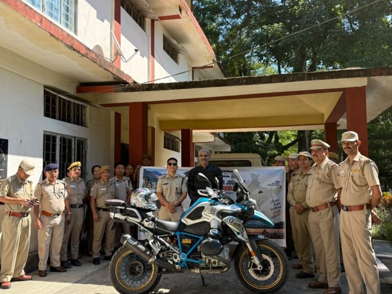 Tezu Police flag off rider for east-to-west India record attempt