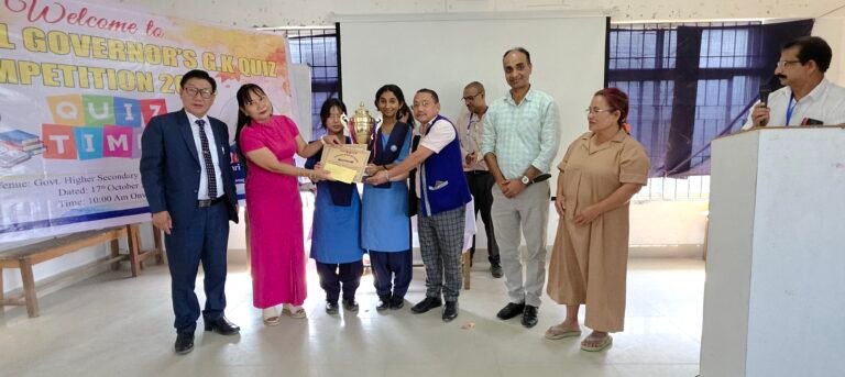 Upper Subansiri wins State-Level Governor’s GK Quiz Competition
